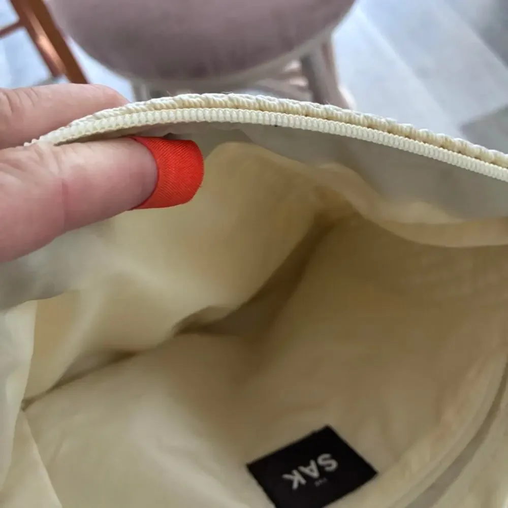 SAK cream crochet handbag with braided strap - Picture 2 of 2